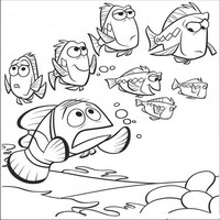 Раскраски с героями из мультфильма В поисках Немо (Finding Nemo) - спросить дорогуу