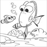 Раскраски с героями из мультфильма В поисках Немо (Finding Nemo) - разочарование