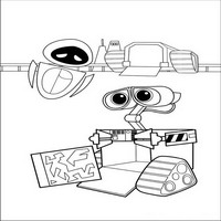 Раскраски с героями из мультфильма Валли (Wall-e) - валли все забыл