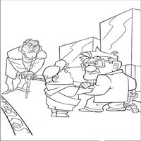Раскраски с героями из мультфильма Вверх (Up) - разговор