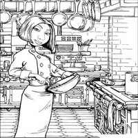 Раскраски с героями из мультфильма Рататуй (Ratatouille) - Коллет