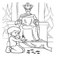 Раскраски с персонажами Снежная Королева - Кай