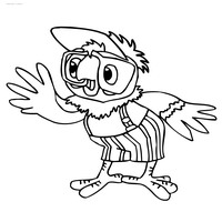 Раскраски с персонажами мультика Возвращение Блудного Попугая
