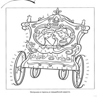 Раскраски с персонажами мультика Золушка