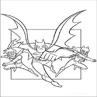Раскраски с Бэтмэном (Batman) - Бэтмэн с друзьями
