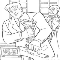 Раскраски с Бэтмэном (Batman) - без маски