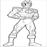 Раскраски с героями Могучими ренджерами (Power Rangers) - в полный рост