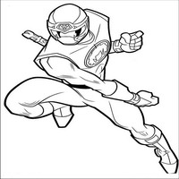 Раскраски с героями Могучими ренджерами (Power Rangers) - боевая защита