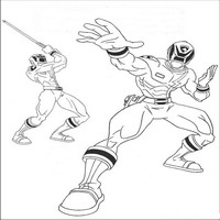 Раскраски с героями Могучими ренджерами (Power Rangers) - тактика
