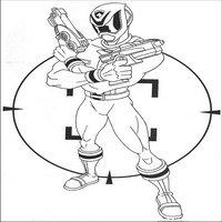 Раскраски с героями Могучими ренджерами (Power Rangers) - на прицеле