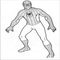 Раскраски с Человеком-пауком (Spider-Man) - в полный рост