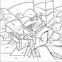Раскраски с Черепашками-ниндзя (Teenage Mutant Ninja Turtles, TMNT) - злодей