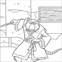 Раскраски с Черепашками-ниндзя (Teenage Mutant Ninja Turtles, TMNT) - Крысиный Король  атакует