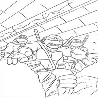 Раскраски с Черепашками-ниндзя (Teenage Mutant Ninja Turtles, TMNT) - прорыв