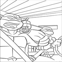 Раскраски с Черепашками-ниндзя (Teenage Mutant Ninja Turtles, TMNT) - к бою!