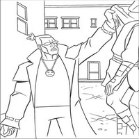 Раскраски с Черепашками-ниндзя (Teenage Mutant Ninja Turtles, TMNT) - попался